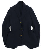 Navy Wool/Cotton/Cashmere Club Blazer