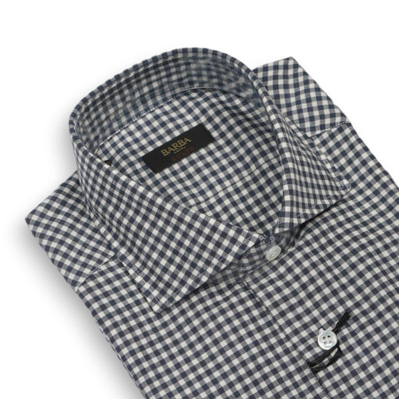 Blue/White Checked Flannel Shirt