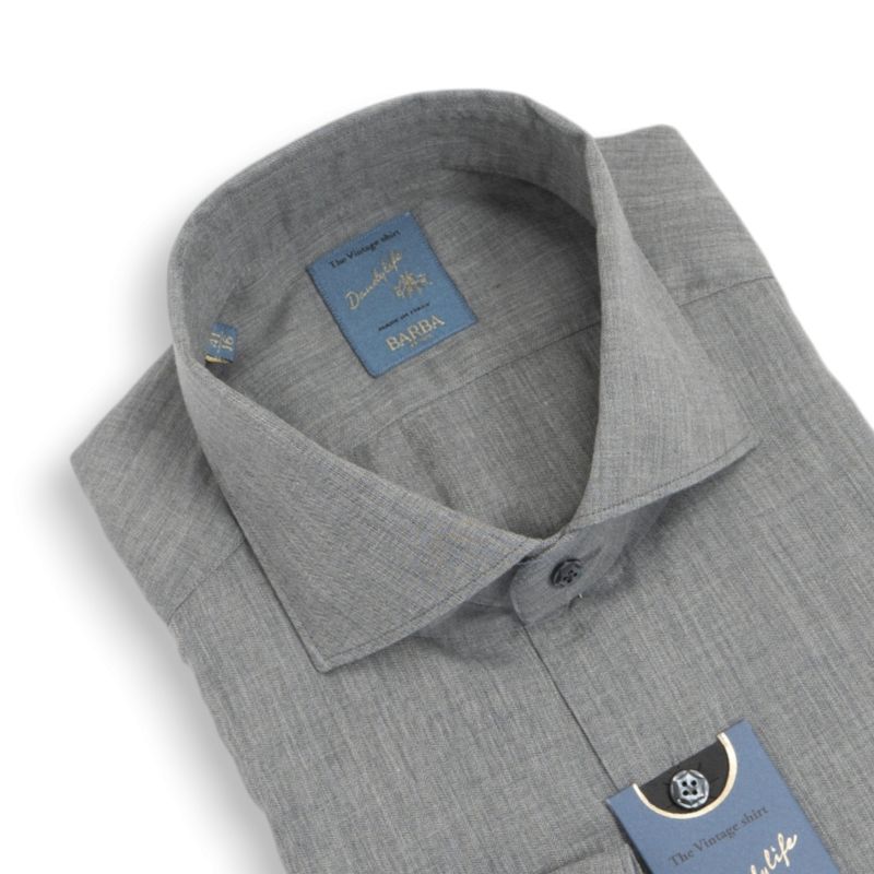 Grey Lightweight Flannel Shirt