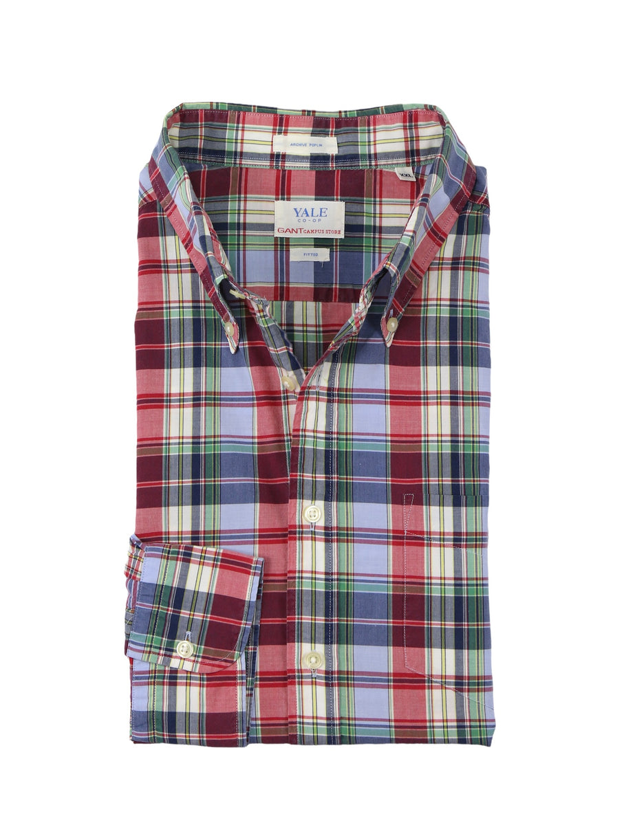 Gant - Yale CO-OP BD. Cotton Tartan Check Shirt 44 Reg. – Vangelis