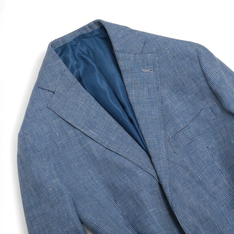 Blue Hopsack Sports Jacket