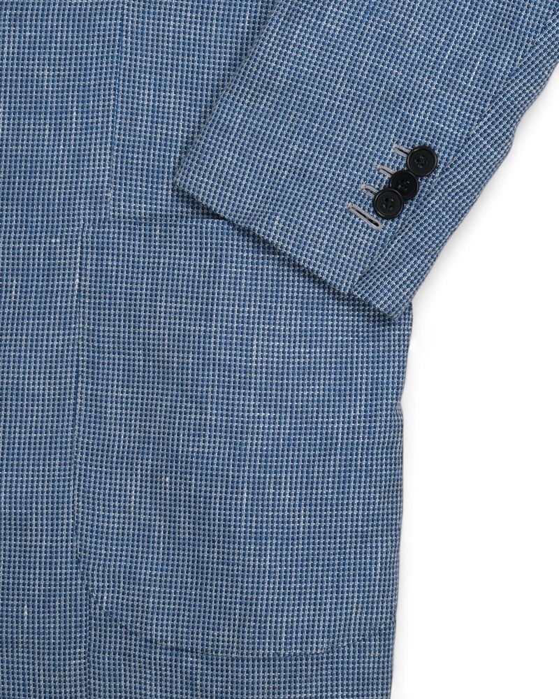 Blue Hopsack Sports Jacket