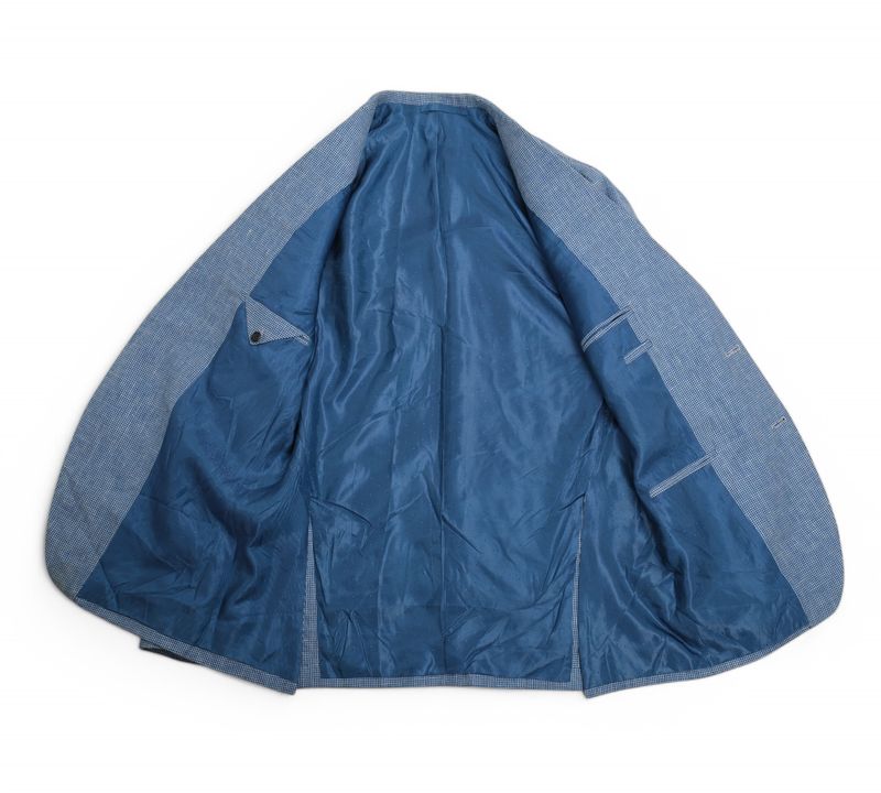Blue Hopsack Sports Jacket