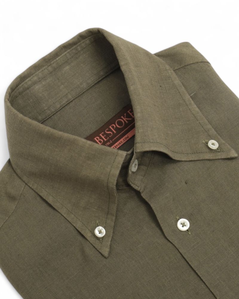 Olive BD. Linen Shirt