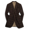 Dark Brown Checked Loro Piana Flannel Sports Jacket
