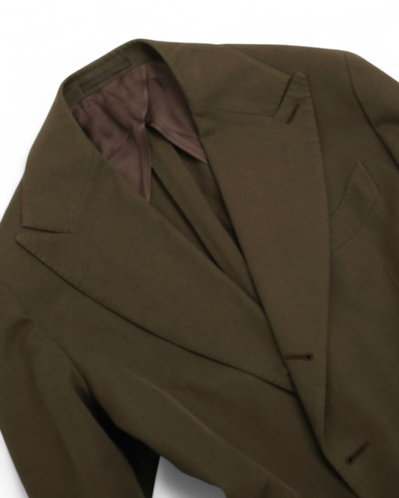 Olive DB. Cotton & Linen Suit