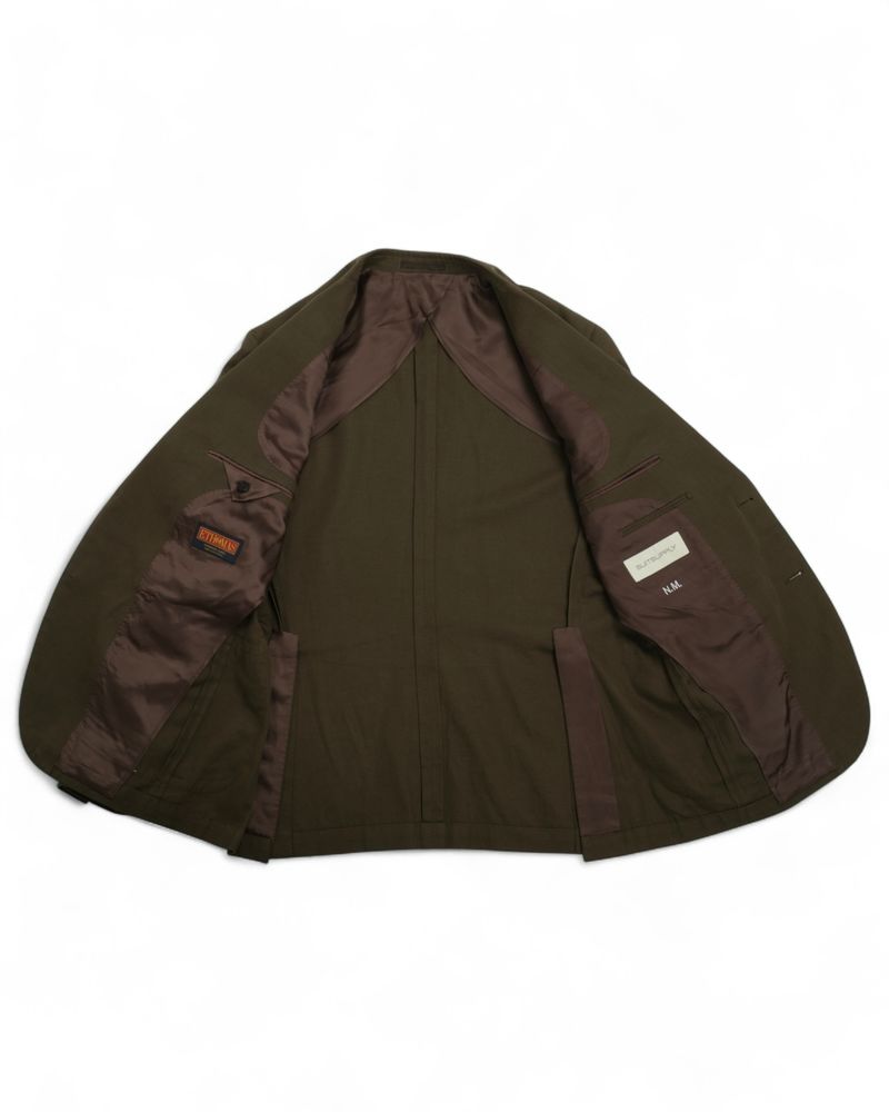 Olive DB. Cotton & Linen Suit