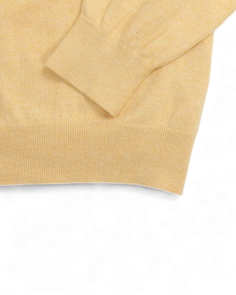 Pale Yellow Cotton/Silk/Cashmere Sweater