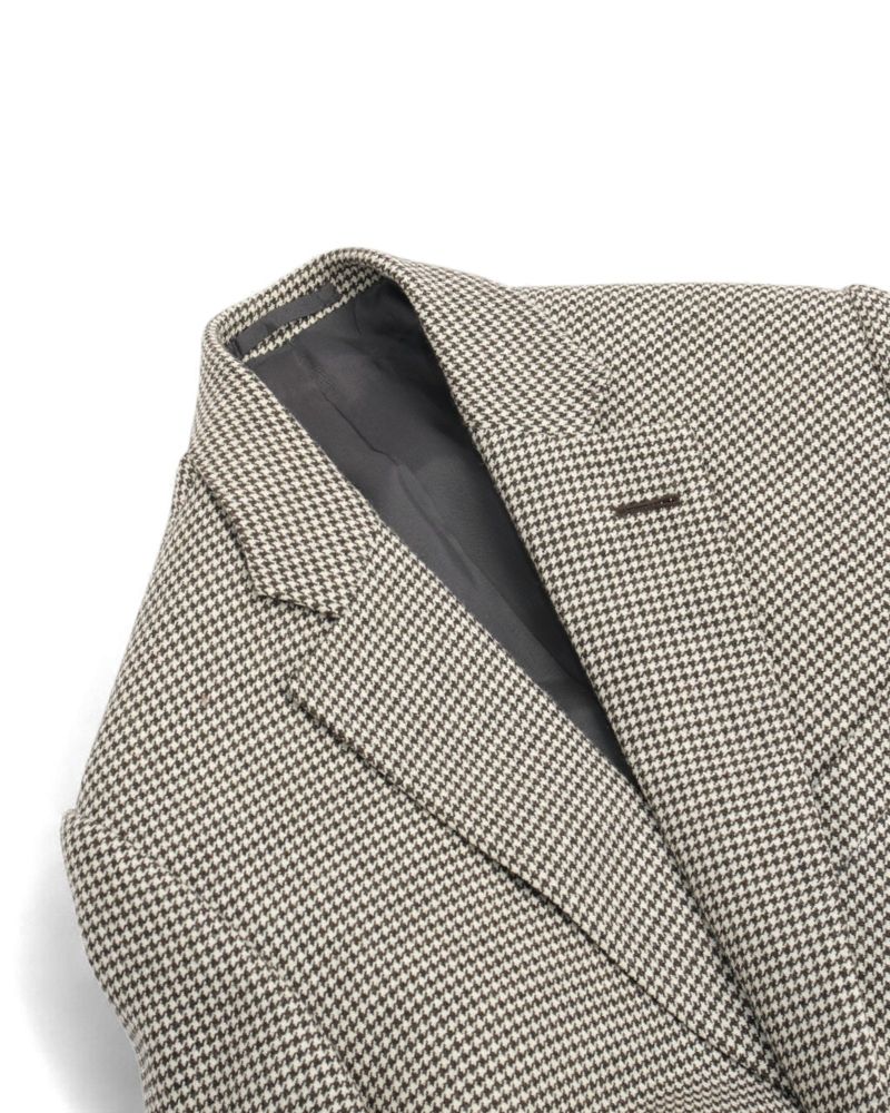 Grey & Off-White Houndstooth Sports Jacket