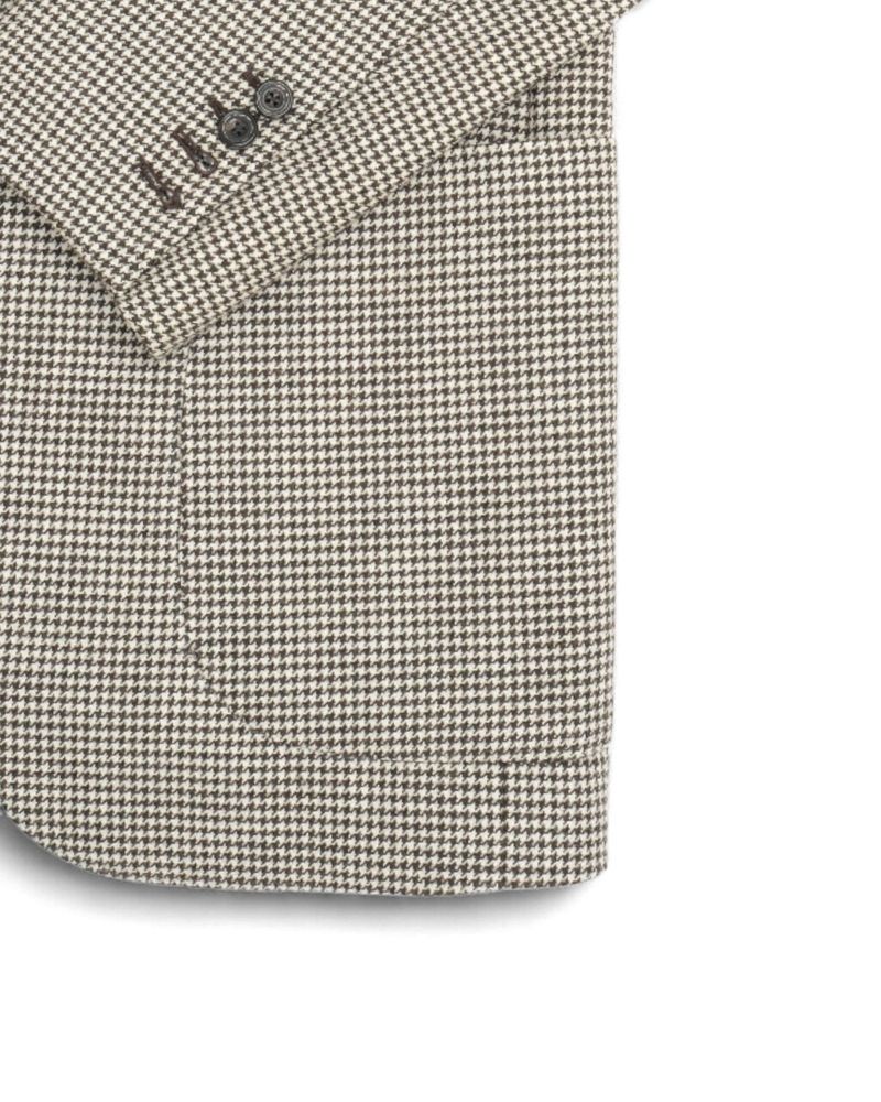 Grey & Off-White Houndstooth Sports Jacket