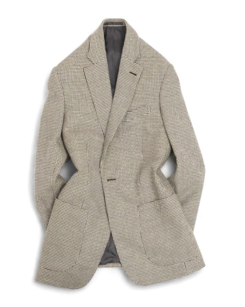 Grey & Off-White Houndstooth Sports Jacket