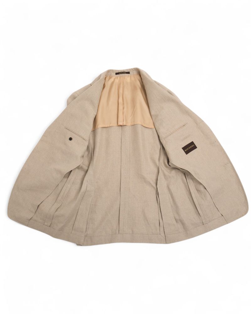 Beige Linen Sports Jacket