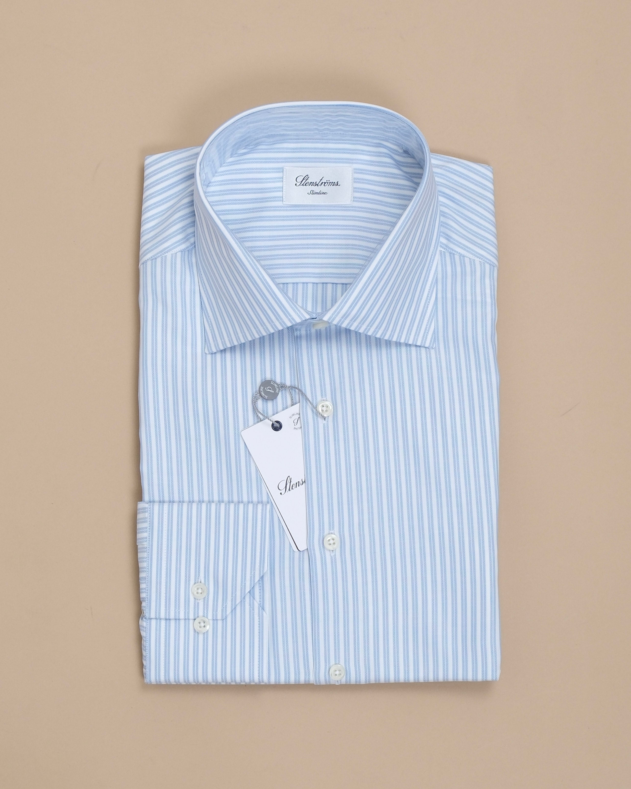 Blue/White Striped Cotton Shirt