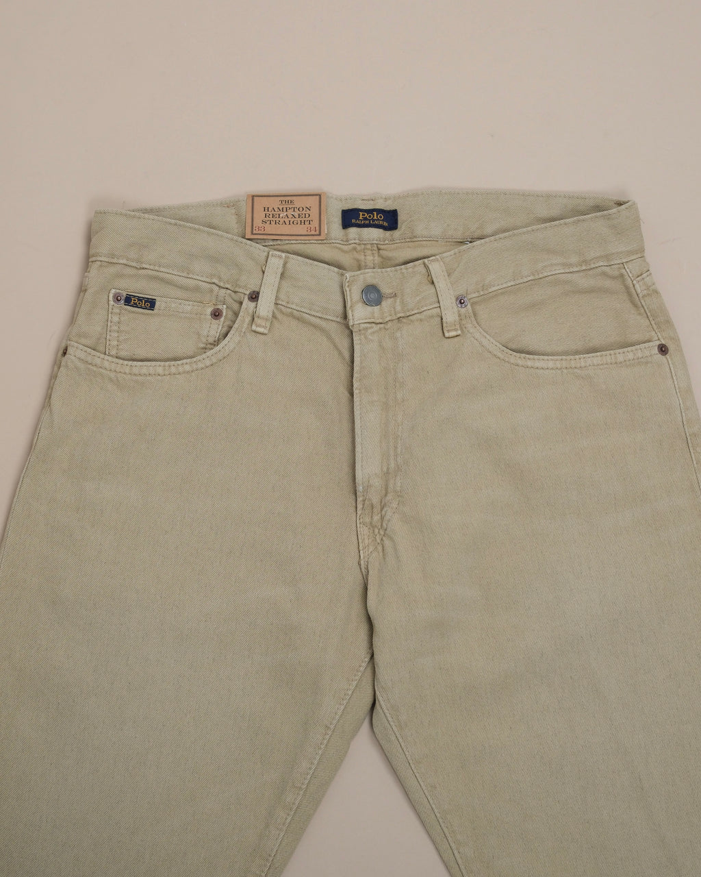 Beige Cotton/Linen Trousers