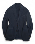 Navy Unconstructed Cotton Suit