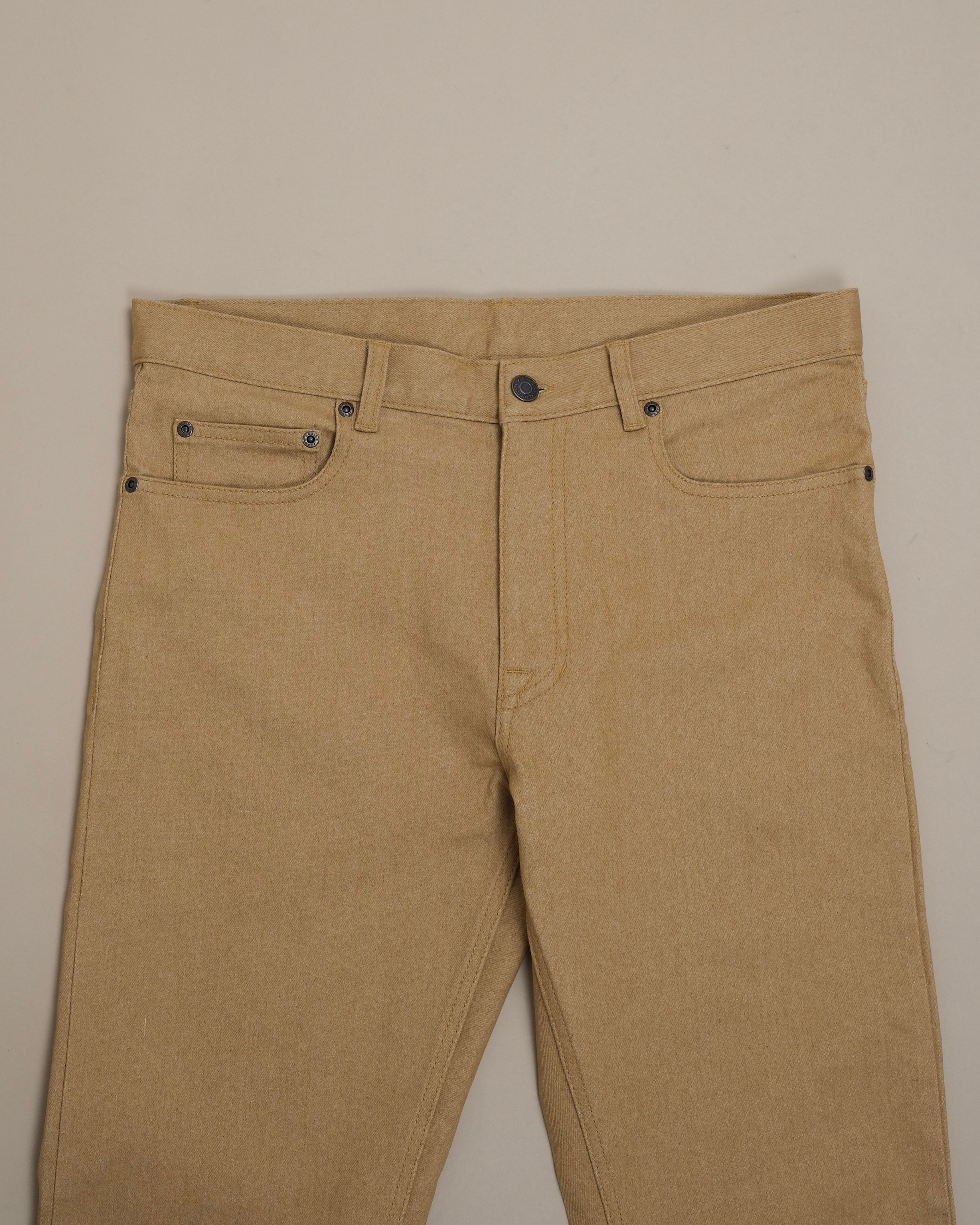Mustard Yellow High-Rise Denims