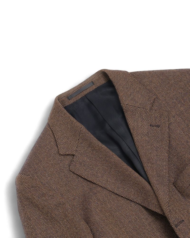 Brown Herringbone Sports Jacket