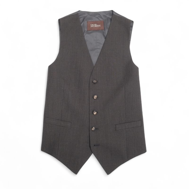 Dark Grey 3-Piece Drago Super 110's Wool Suit