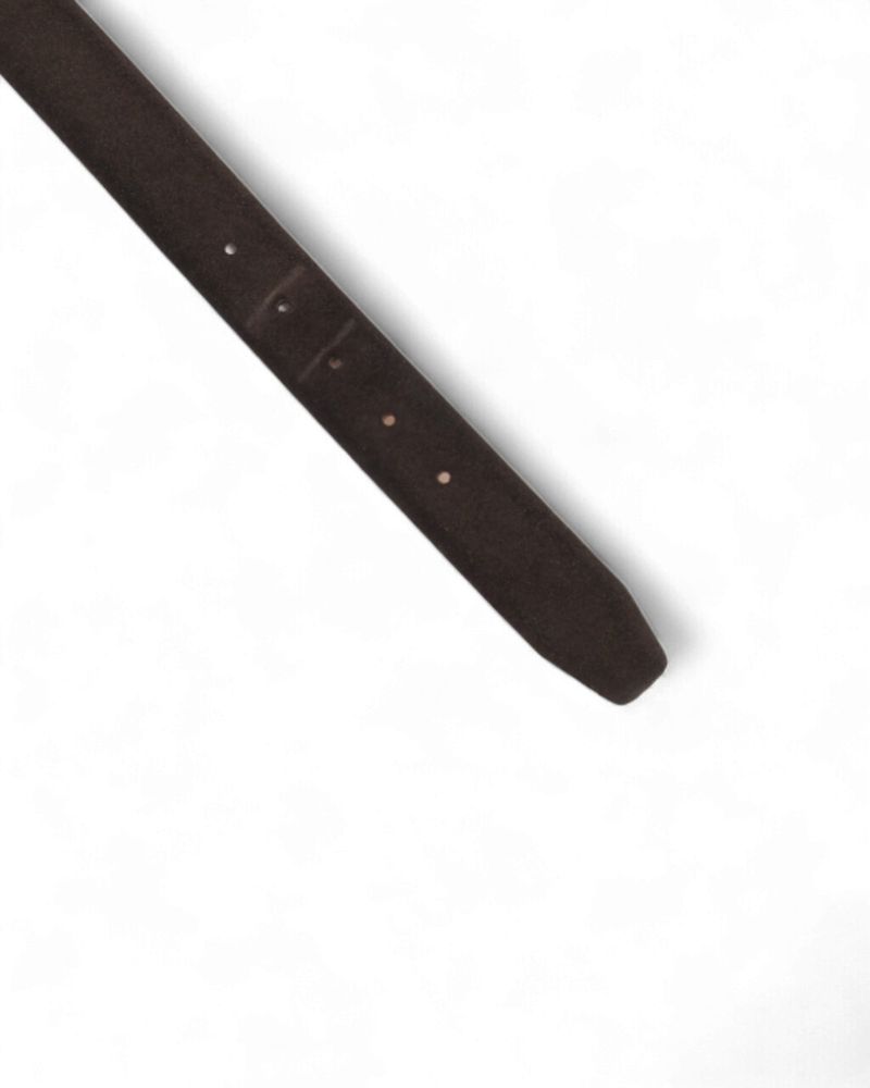 Dark Brown Suede 35mm Belt