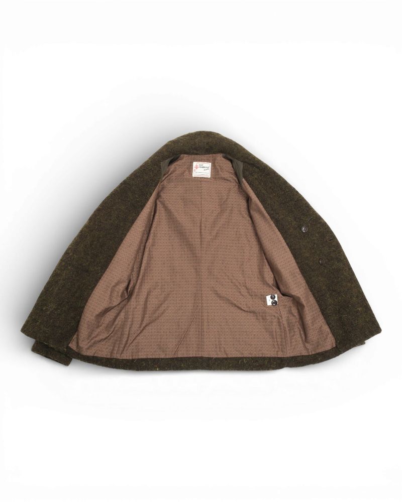 Dark Forest Virgin Wool & Alpaca DB. Shawl Jacket