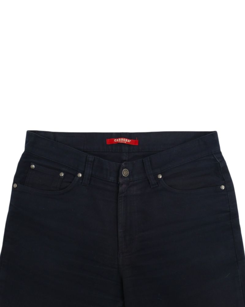 Faded Black Moleskin 5-Pocket Trousers