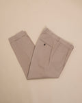 Beige Mid-Rise Light Cotton Trousers
