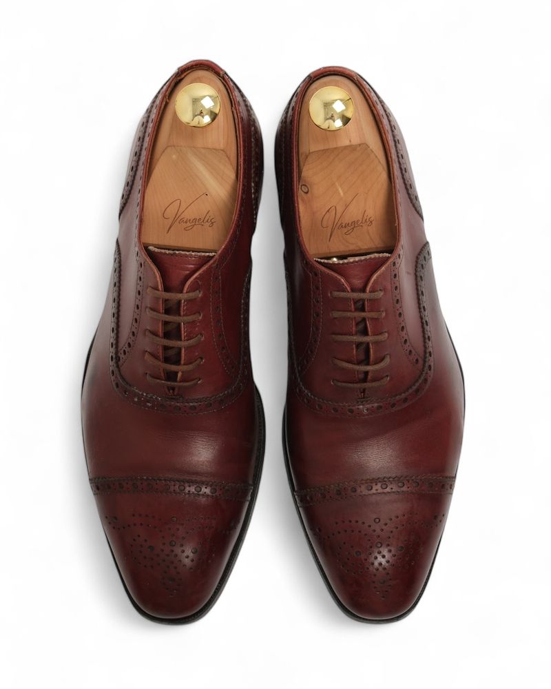 Oxblood Brogue Leather Oxford