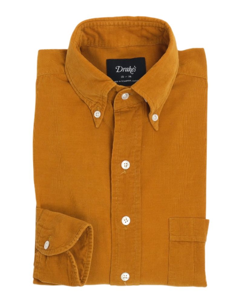 Mustard Baby Cord BD. Shirt