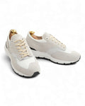 White Suede Way Running Sneakers