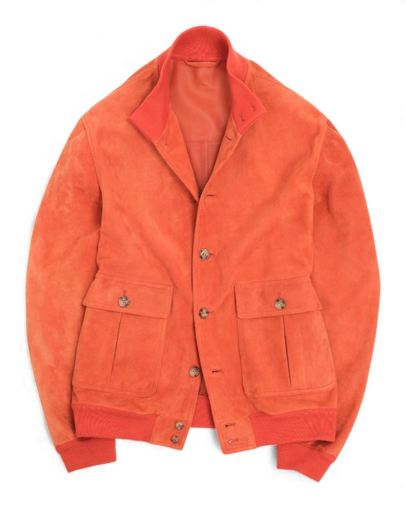 Valstar Unlined Suede Valstarino Jacket in Coccio