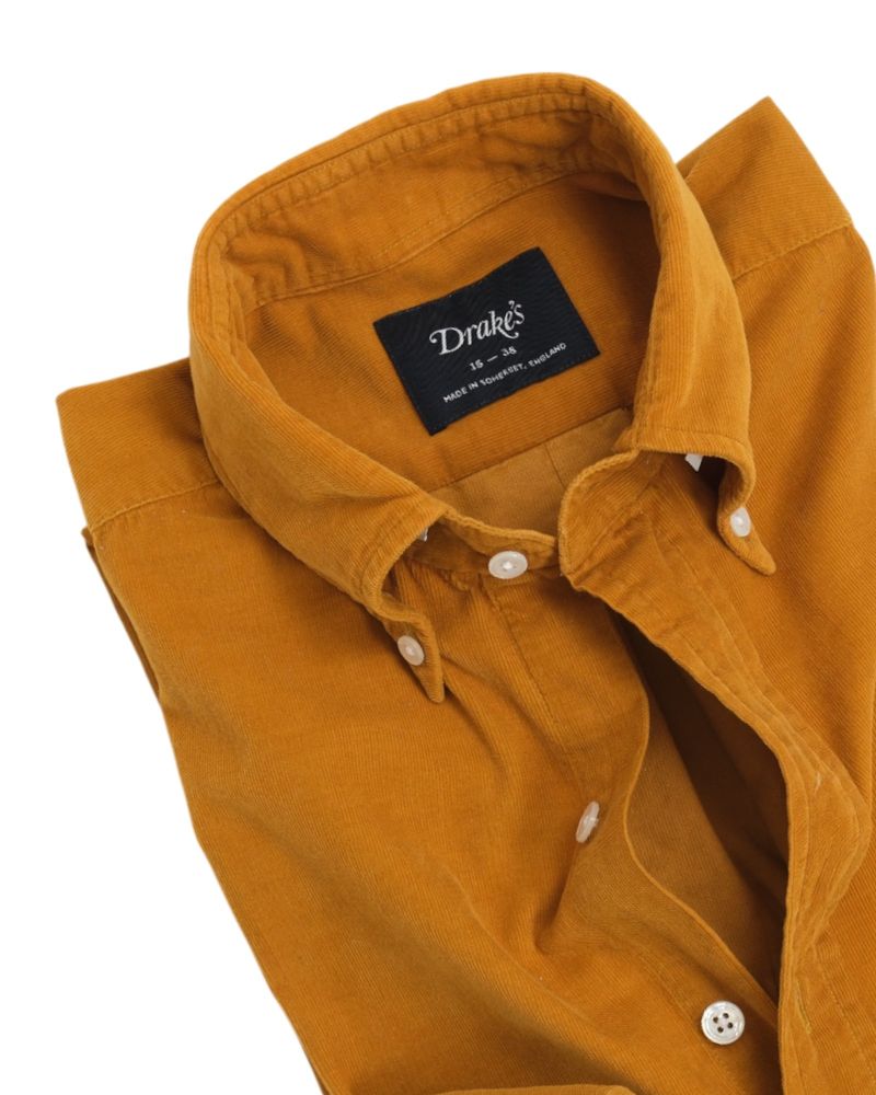 Mustard Baby Cord BD. Shirt