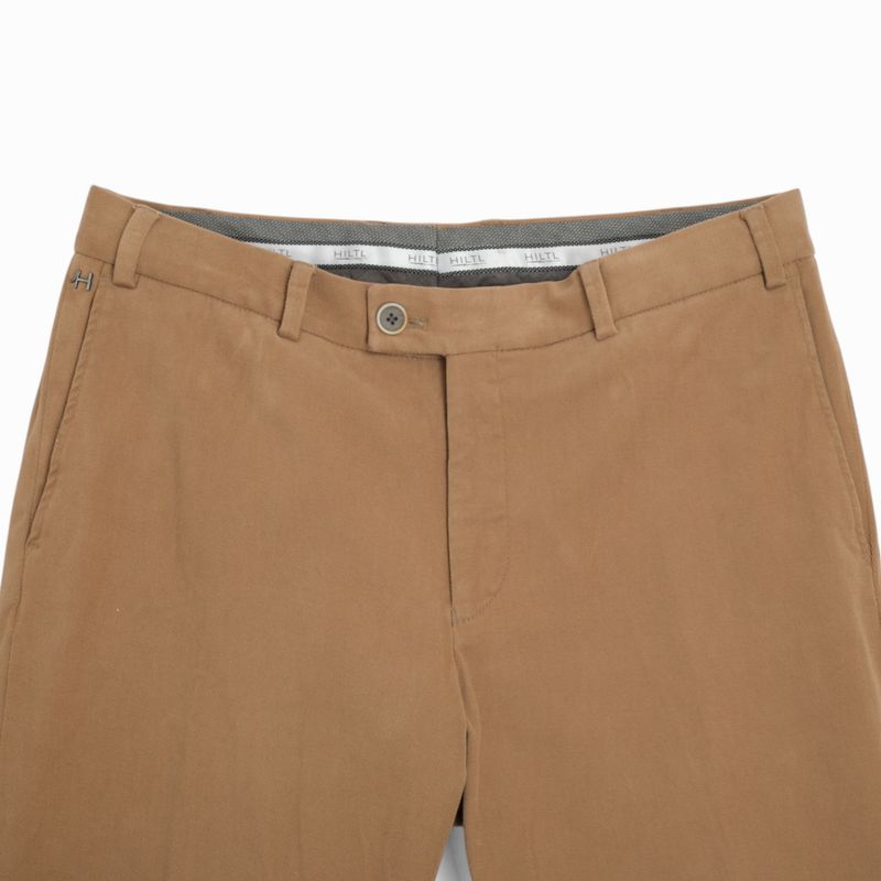 Khaki Cotton Twill Trousers