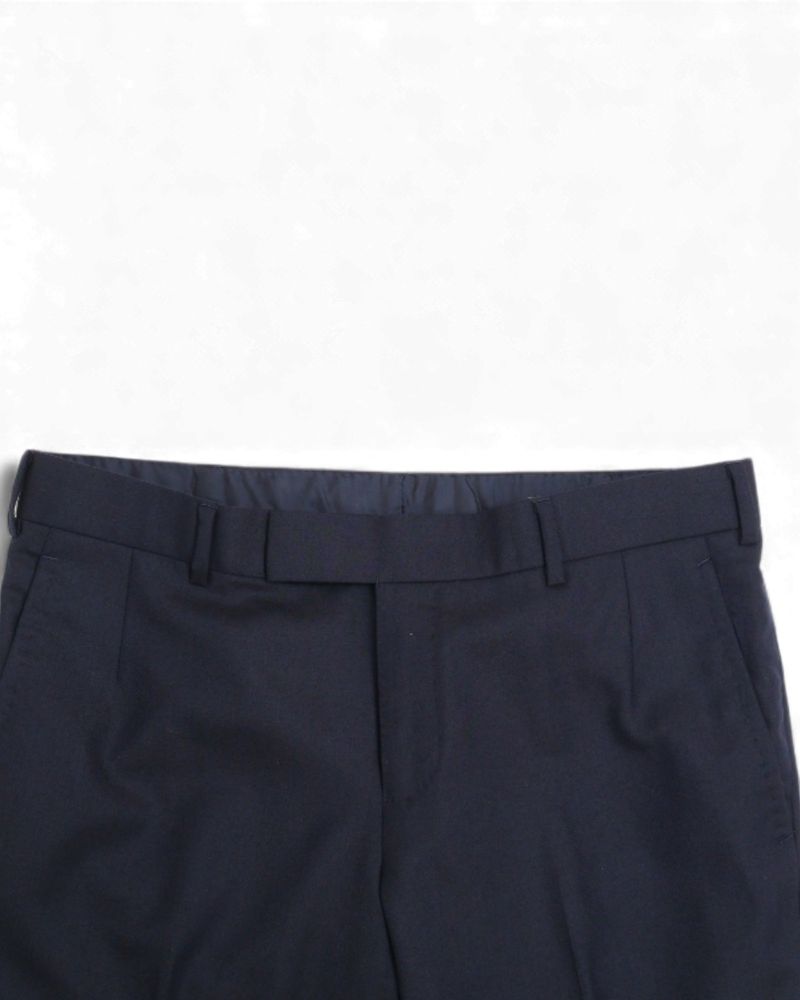 Navy Wool Twill Suit