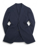 Navy Unlined Traveller Wool Suit