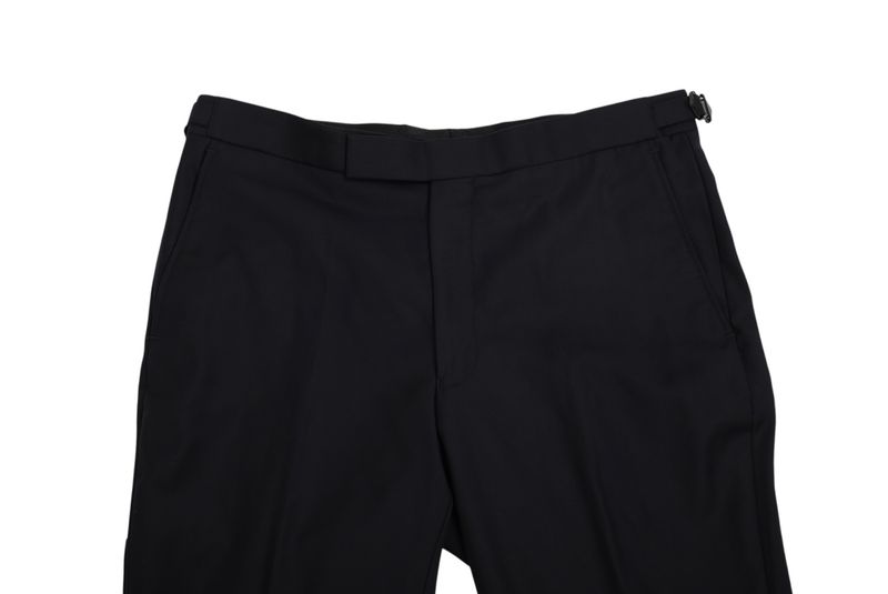 Navy Half-Canvas Wool Suit