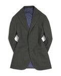 Green 3-Piece Wool Suit, Double Breasted Waistcoat