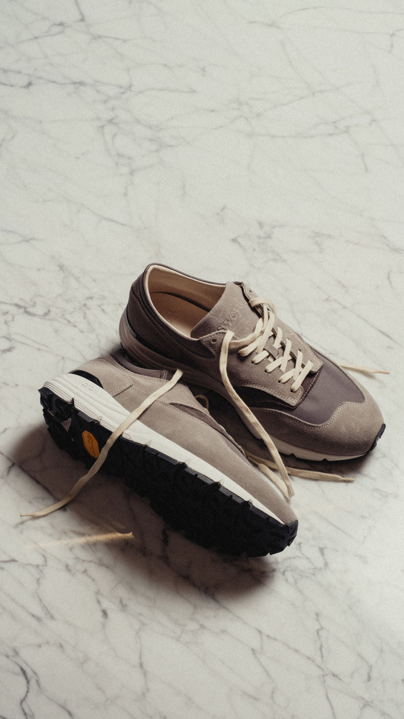 Grey Suede Way Running Sneakers