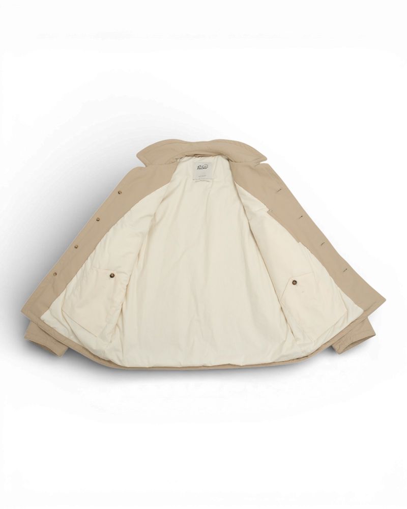 Geyser Beige Padded Cotton/Nylon Jacket