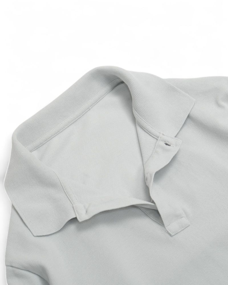 Light Blue Cotton Pique Polo