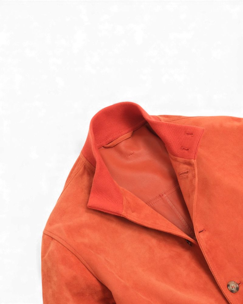 Valstar Unlined Suede Valstarino Jacket in Coccio