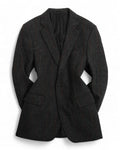 Dark Grey Checked Herringbone Tweed Sports Jacket