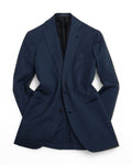 Deep Blue Virgin Wool Sports Jacket