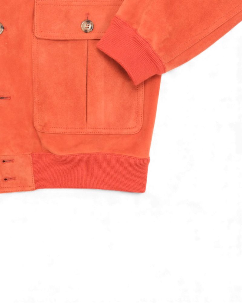 Valstar Unlined Suede Valstarino Jacket in Coccio