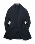 Navy Unconstructed Cotton Suit