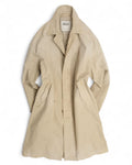 Faded Beige Canvas Cotton Coat