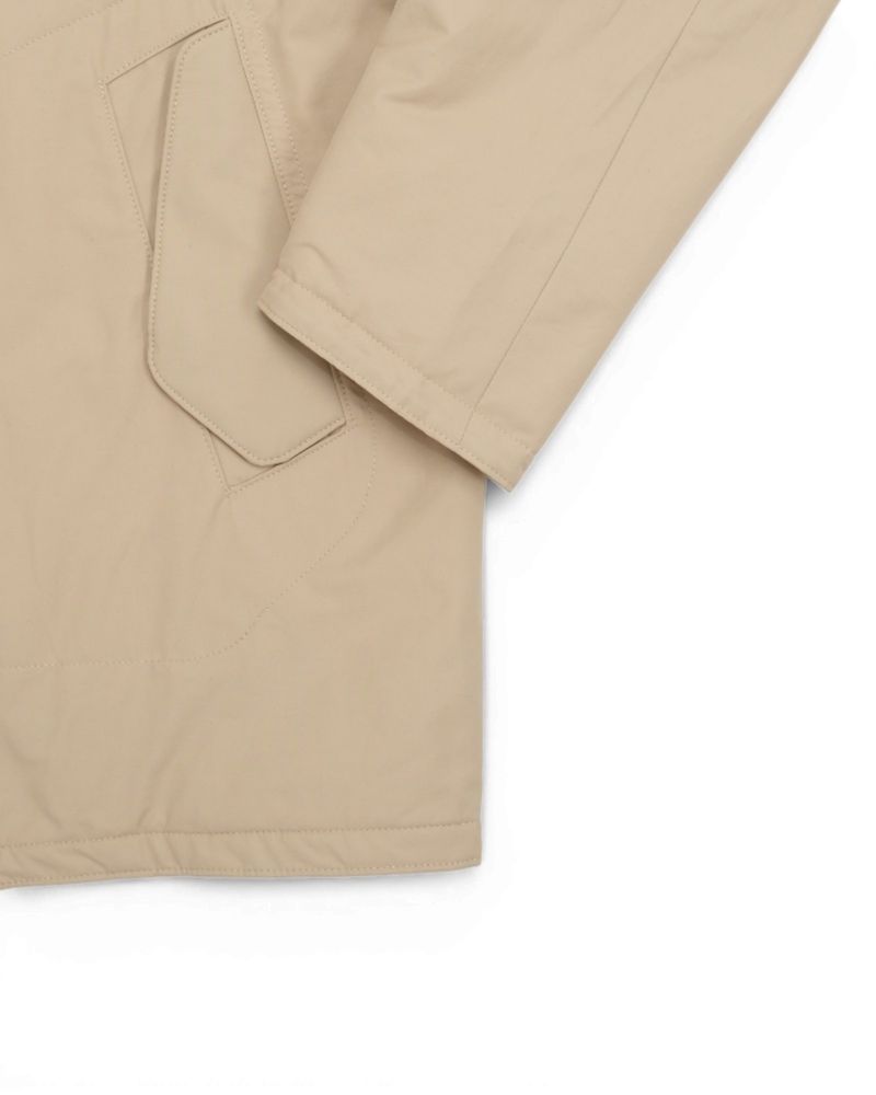 Geyser Beige Padded Cotton/Nylon Jacket
