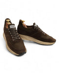 Olive Brown Suede Sneakers
