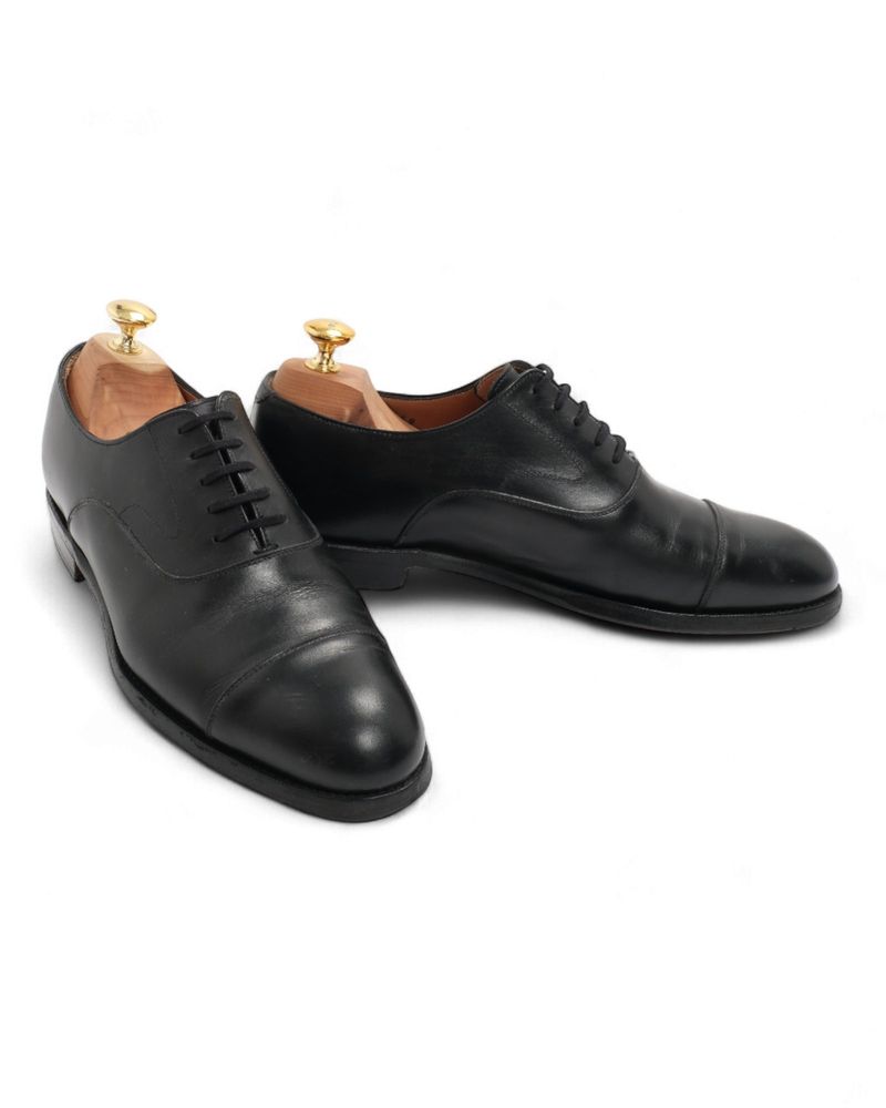 Black Leather Oxfords