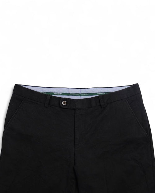 Black Cotton Trousers