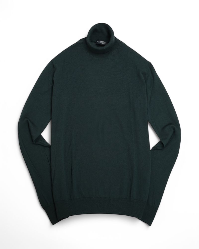 Dark Green Crewneck Knitwear